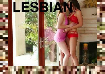 лесбіянка-lesbian, порнозірка, жіноча-білизна, брюнетка