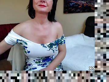 Cougar horny mother webcam show masturbation
