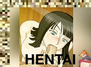 Nico robin one piece hentai anime manga