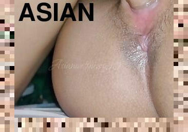 asiatisk, fitta-pussy, kvinnligt-sprut, cumshot, tonåring, creampie, svart, thailändsk, syster, fantastisk