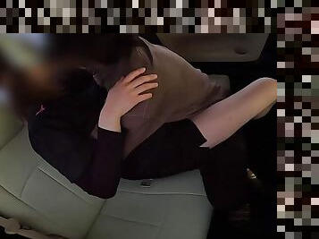 Hentai married woman having car sex in volleyball uniform on the way home from morning practice