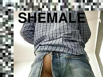 utomhus, publik, shemale, anal, leksak, gay, ladyboy