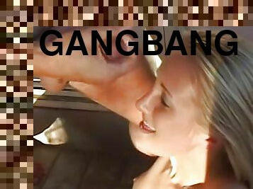 partei, anal-sex, blasen, junge, gangbang, doppelklicken, gesichts, blondine, amerikaner, ziemlich