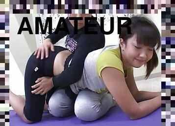 amatööri, japanilainen, runkkaus-spanking