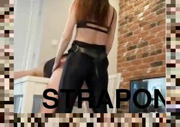 strapon, anal, bdsm, slclav, taratura, amanta, dominare, bruneta, femdom