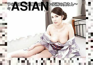 asiatisk, storatuttar, masturbation, fitta-pussy, avsugning, milf, japansk, fingerknull, blottande