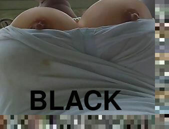 DeeDeeSlut69 Sucking a Big Black Cock Dildo