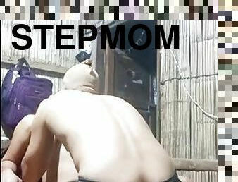 HOW DIRTY YOU ARE!! Seductive stepmom is clear on how to earn probation for her stepson and they fuck at home