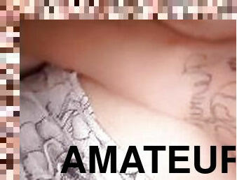 extrem, masturbation, fitta-pussy, amatör, tonåring, tight, ensam, tatuering