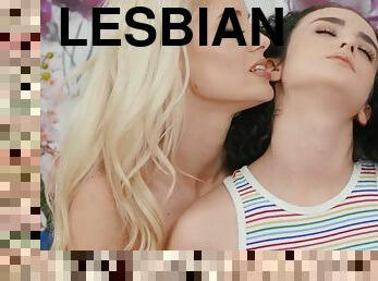 Stunning young lesbians porn video