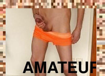 masturbation, amateur, ejaculation-sur-le-corps, gay, branlette, ejaculation, serrée, solo, musclé, blanc