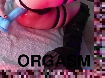 masturbation, orgasm, amatör, anal, tonåring, leksak, ritt, dildo, fetisch, stövlar