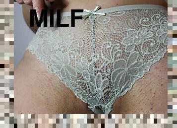 onani, pussy, milf, hjemmelaget, tysk, massasje, fingret, skitten, truser, cum