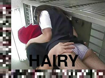 Hot bank worker hina aizawa serves her hairy jap pussy for robbers