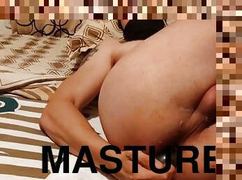 masturbation, anal, leksak, dildo, ensam