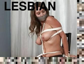 lesbisk, bdsm, gagging, bondage
