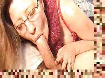She gives a long and slow BJ