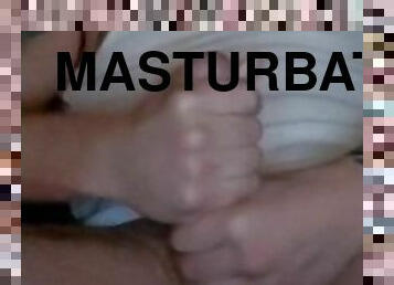 masturbation, cumshot, gigantisk-kuk, juckande, vit, kuk