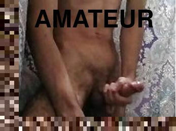 cul, masturbation, orgasme, étudiante, amateur, ejaculation-sur-le-corps, énorme-bite, lesbienne, maison, branlette