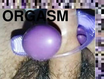 masturbation, orgasm, amatör, cumshot, tonåring, leksak, sprut, ensam, liten, kuk