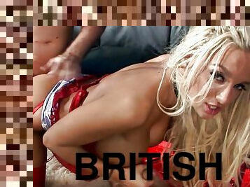 gros-nichons, hardcore, blonde, britannique, serrée, gros-seins, seins, blanc, géant