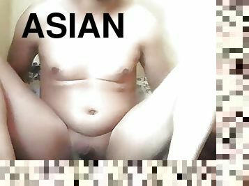 asiatisk, pappa, masturbation, gammal, cumshot, blandade-raser, gay, sprut, piercad, äldre