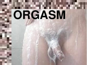 imbaiere, masturbare-masturbation, orgasm, amatori, jet-de-sperma, pula-imensa, laba, frumoasa, dus, solo