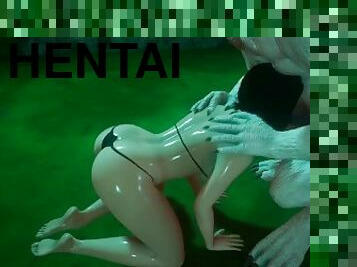 monstru, futai, hentai, 3d, alb, tare, sugand, salbatic