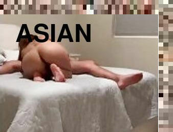 asiatisk, röv, doggy-style, orgasm, fitta-pussy, kvinnligt-sprut, amatör, avsugning, cumshot, tonåring