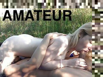 cul, gros-nichons, en-plein-air, amateur, ados, blonde, sauvage