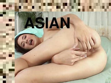 asiatisk, röv, storatuttar, masturbation, tonåring, ensam, intervju, exotisk, tatuering