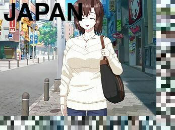 azijski, japanci, animacija, hentai, oženjeni