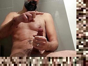 baignade, papa, énorme, masturbation, public, amateur, ejaculation-sur-le-corps, énorme-bite, gay, cam