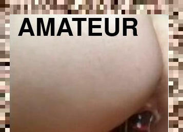 röv, masturbation, amatör, tonåring, leksak, blond, ritt, dildo, rumpa-butt, petit