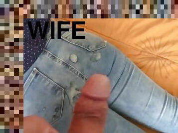 Full video, come cum in my ass with the jean on, the beautiful wife of my best friend asks me