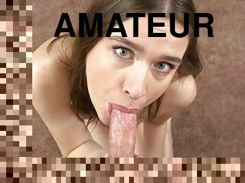 amatir, sayang, blowjob-seks-dengan-mengisap-penis, buatan-rumah, casting-pemilihan-pemain, menelan, sudut-pandang, pertama-kali, sperma, oral-melalui-mulut