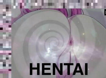 orgasm, sperma, animatie, hentai, femdom