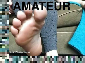 amatör, fötter, smutsig, pov, fetisch, ben, retande