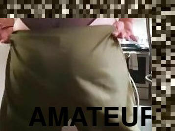 BBW showing ass in panties