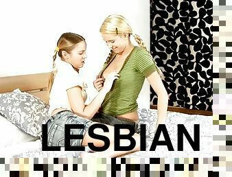 gros-nichons, fellation, lesbienne, ados, jouet, hardcore, couple, blonde, rasé