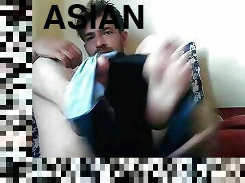 asiático, pai, masturbação, anal, chupanços, tiro-ao-alvo, interracial, gay, penetração-de-braço, avô-grandpa