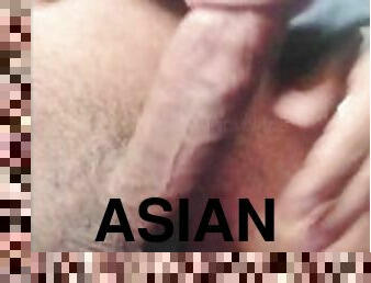 asiatique, masturbation, ejaculation-sur-le-corps, secousses, solo, philippine