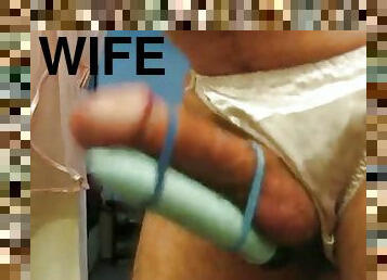 Pantyboy66 Lost Files: Humping the Vibrator in the Wife&#039;s Lingerie
