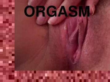 masturbation, orgasm, fitta-pussy, kvinnligt-sprut, lesbisk, kåt, knullande, vått