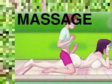 massage, fötter, pov, hentai, fetisch