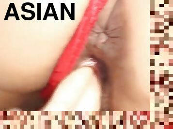 Asian moans while sucking hard her snapchat elinaxgold