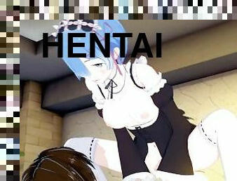 Re: Zero kara Hajimeru Isekai Seikatsu Hentai 3D - Rem