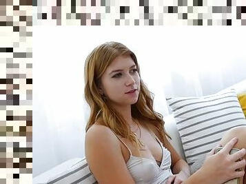 Adorable ginger teen wants it deep in the ass
