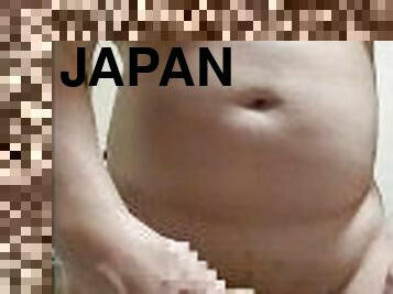 masturbation, amateur, gay, japonais, branlette, joufflue, solo, musclé