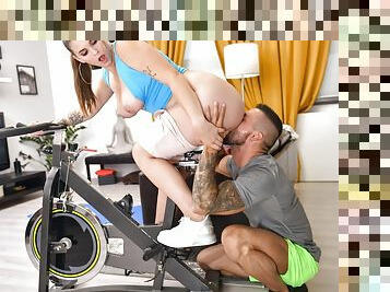 Cheating Wife&#039;s Big Tits Workout Video With Angelo Godshack, Taylee Wood - RealityKings